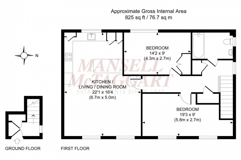 Floorplan for Medway Gardens, Burgess Hill, RH15