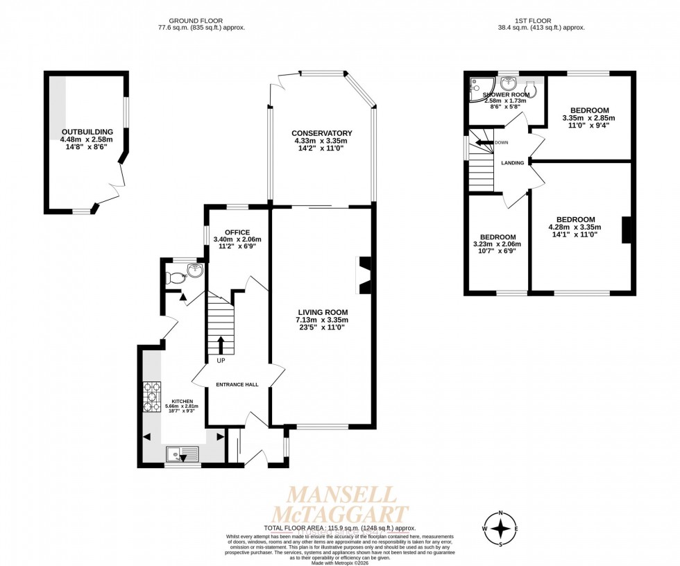 Floorplan for Ifield Road, Crawley, RH11